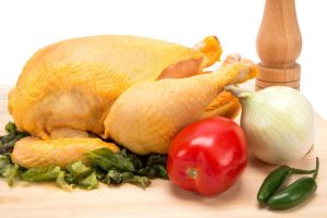Pollo criollo x $1.80 la libra <br> <p id="valor">x unidad</p>